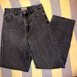 Rollas Heidi high rise straight loose jeans